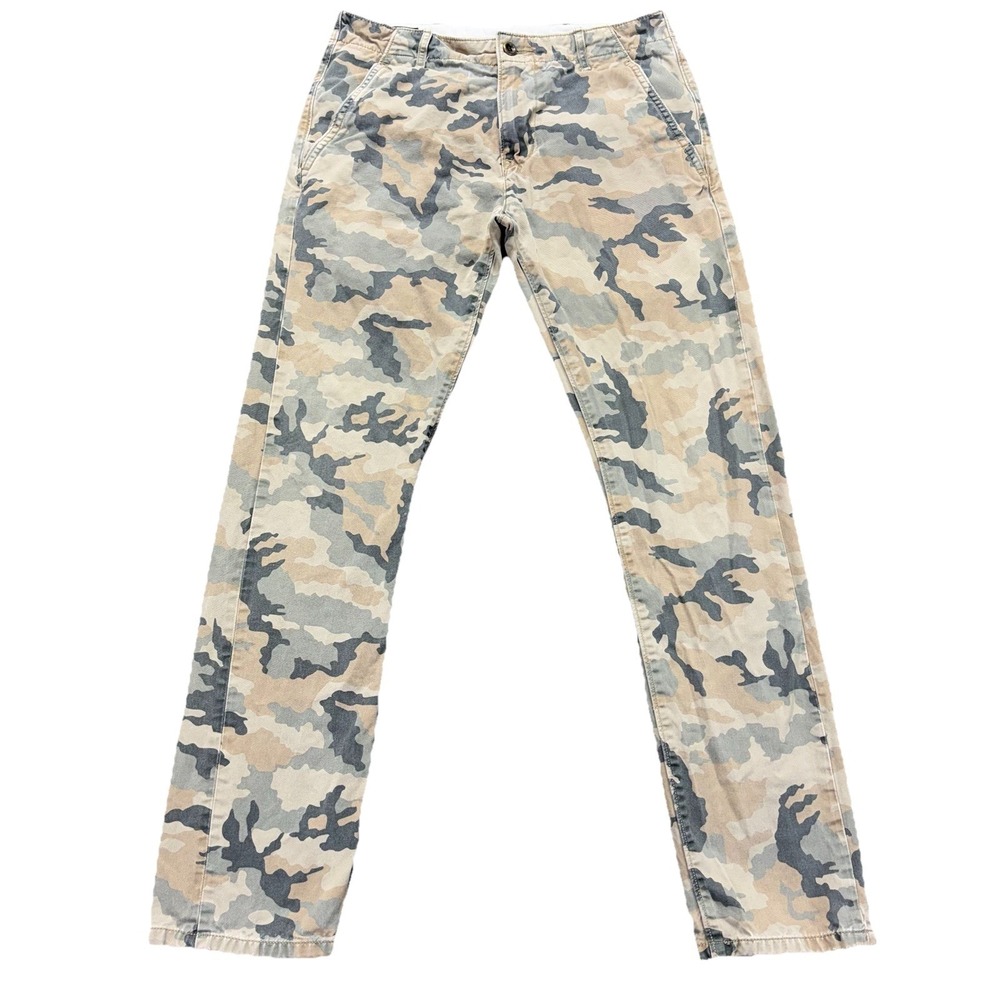 Levis Camouflage Chino Pants Mens 29x30 Straight Slim Fit‎ Workwear White Tab